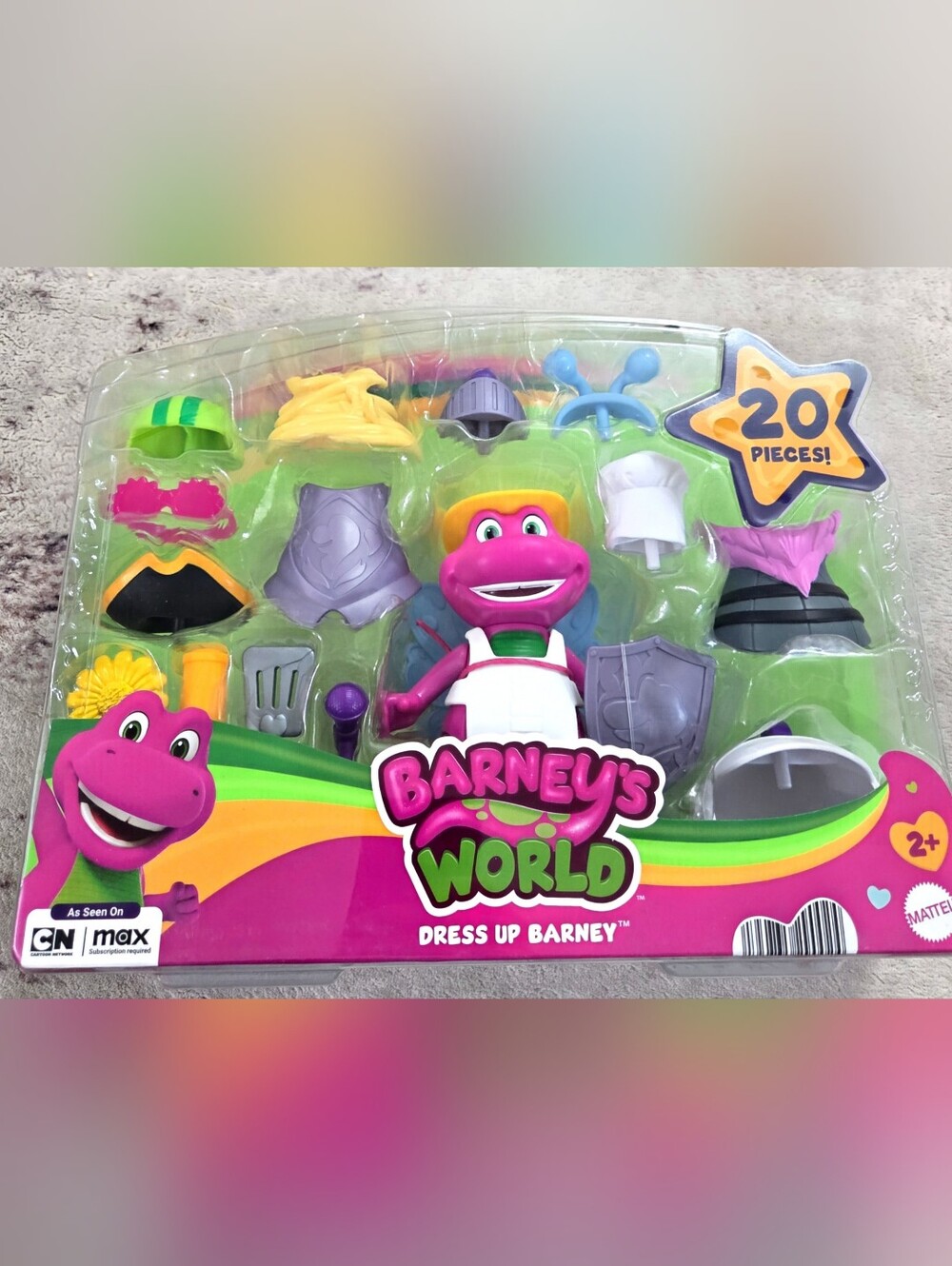 Mattel Barney's World Dress Up Set - Purple and Pink